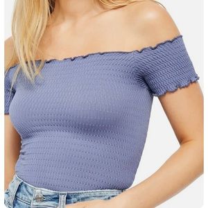 Free People Fanatic Ribbed Off-shoulder top
